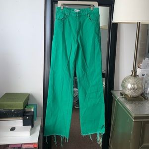 Zara jeans high rise wide